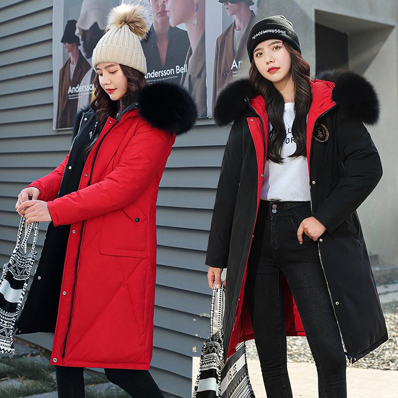 Loose Fit Fur Collar Puffer Coat