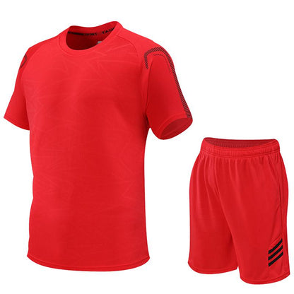 Conjunto deportivo de ropa deportiva de secado rápido y holgado para correr casualmente y hacer ejercicio, tallas grandes y ajuste suelto.