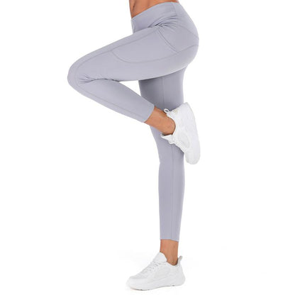 Eng anliegende Fitness-Yoga-Sport-Leggings mit hüftbetonter Passform