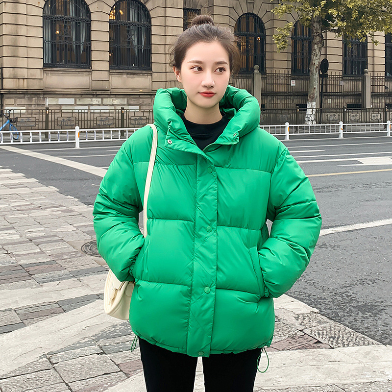 Cropped Hooded Loose Fit Puffer Jacket