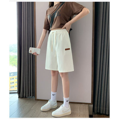 Casual Trendy Loose Fit Silky Sports Shorts