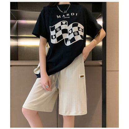 Straight Loose Fit Casual Wide-Leg Slimming Shorts