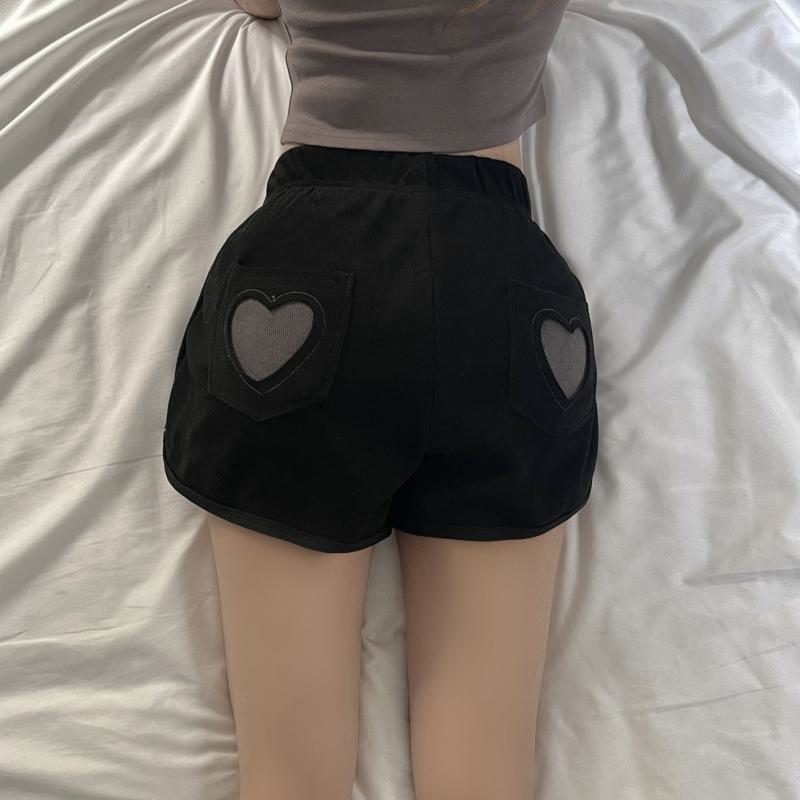 Casual Slimming Love Heart Shorts