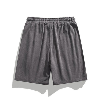 Shorts versátiles informales de ajuste holgado con cintura ajustable y diseño moderno que brindan una sensación fresca.