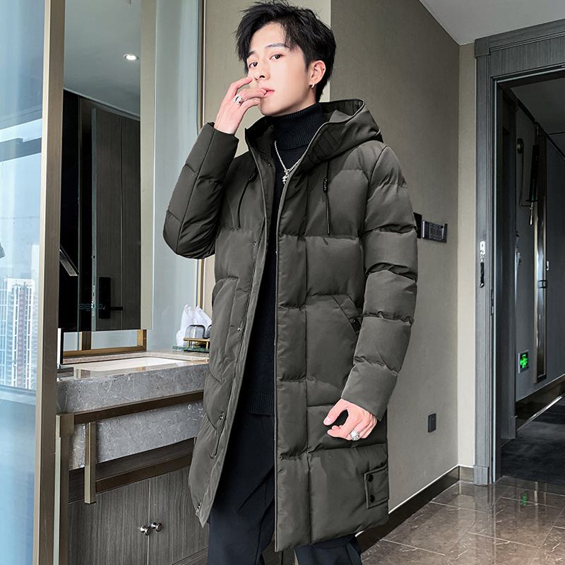 Trendy Thickened Knee-Length Puffer Jacket