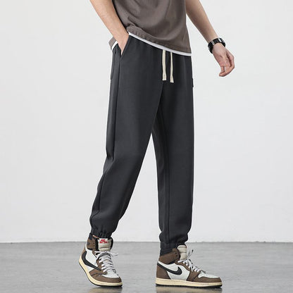 Letter Versatile Casual Print Cropped Tapered Sports Harem Sweatpant