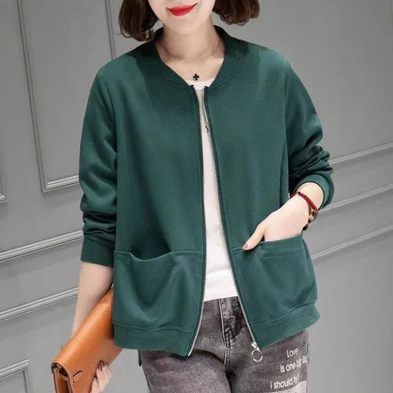 Open Front Loose Fit Stand-Up Collar Utility Jacket