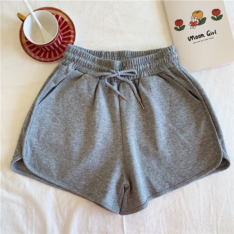 High-Waisted Worn Outside Thin Casual Loose Fit Sports Fish Scales Shorts