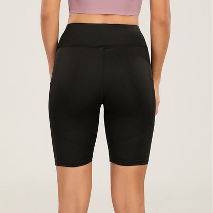 Sports High-Waisted Running Patchwork Ultra-Short Tight-Fitting Yoga Mesh Fitness Sports Shorts