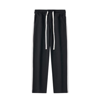 Pantalones largos y versátiles de moda con caída recta y ajuste holgado
