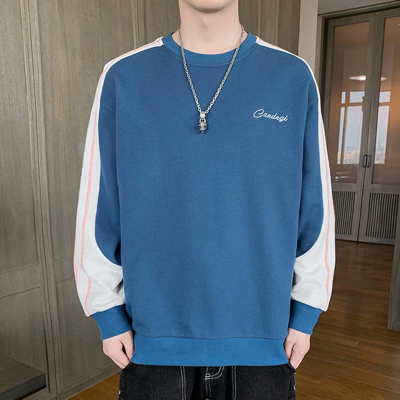 Round Neck Loose Fit Casual Trendy Versatile Sweatshirt