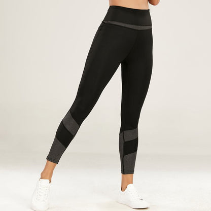 High-Waisted Yoga Professional Tight-Fitting Sports Fitness Running Patchwork Sports Leggings