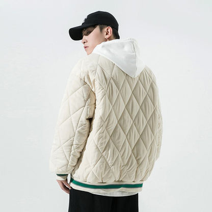 Loose Fit Woolen Versatile Varsity Jacket