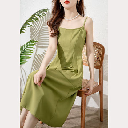Hepburn French Style Cinched Waist Slimming A-Line Dress