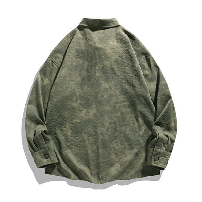 Camouflage Casual Workwear Trendy Long Sleeve Shirt