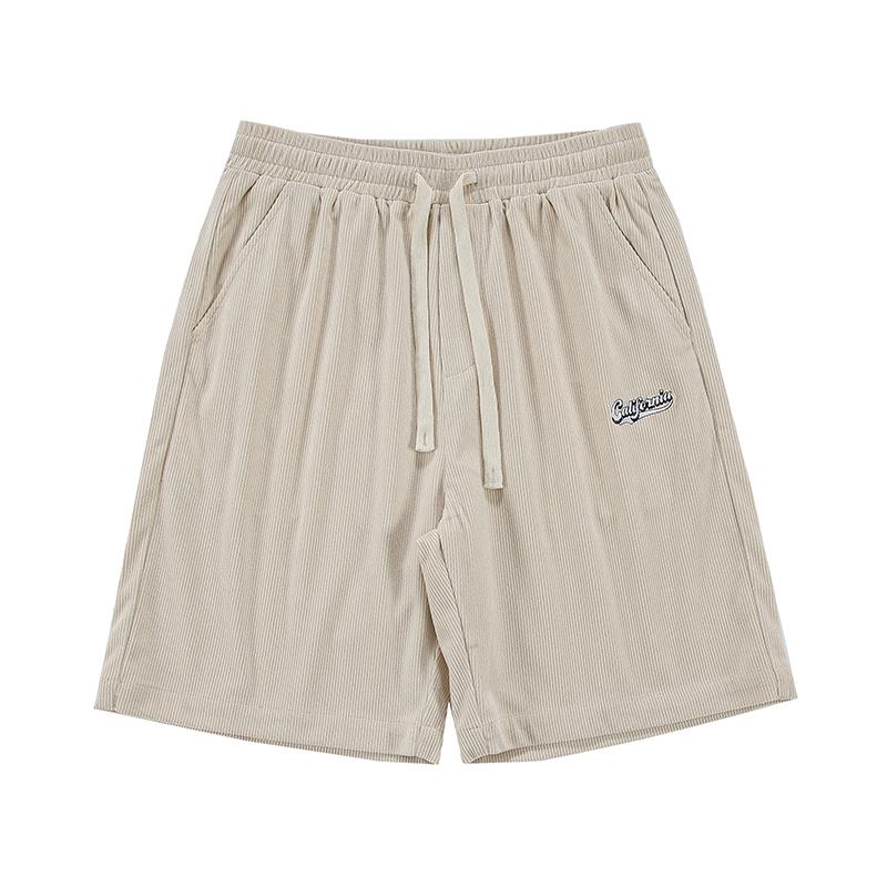 Shorts décontractés à taille à cordon ajustable, polyvalents et tendance.