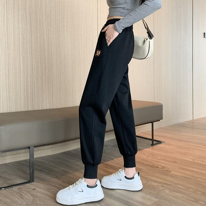 Sportliche, lockere und figurformende Straight-Fit-Sweatpants in Übergröße