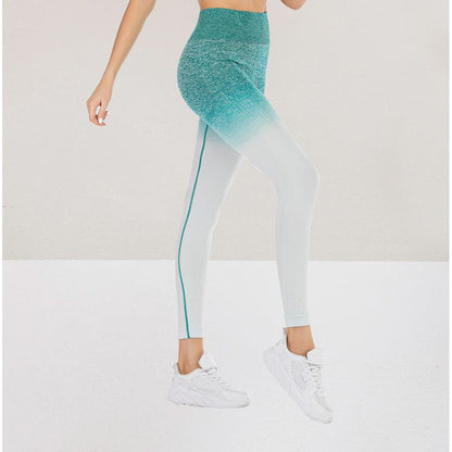 Quick-Drying Macaron Breathable Gradient Yoga Fitness Sports Leggings