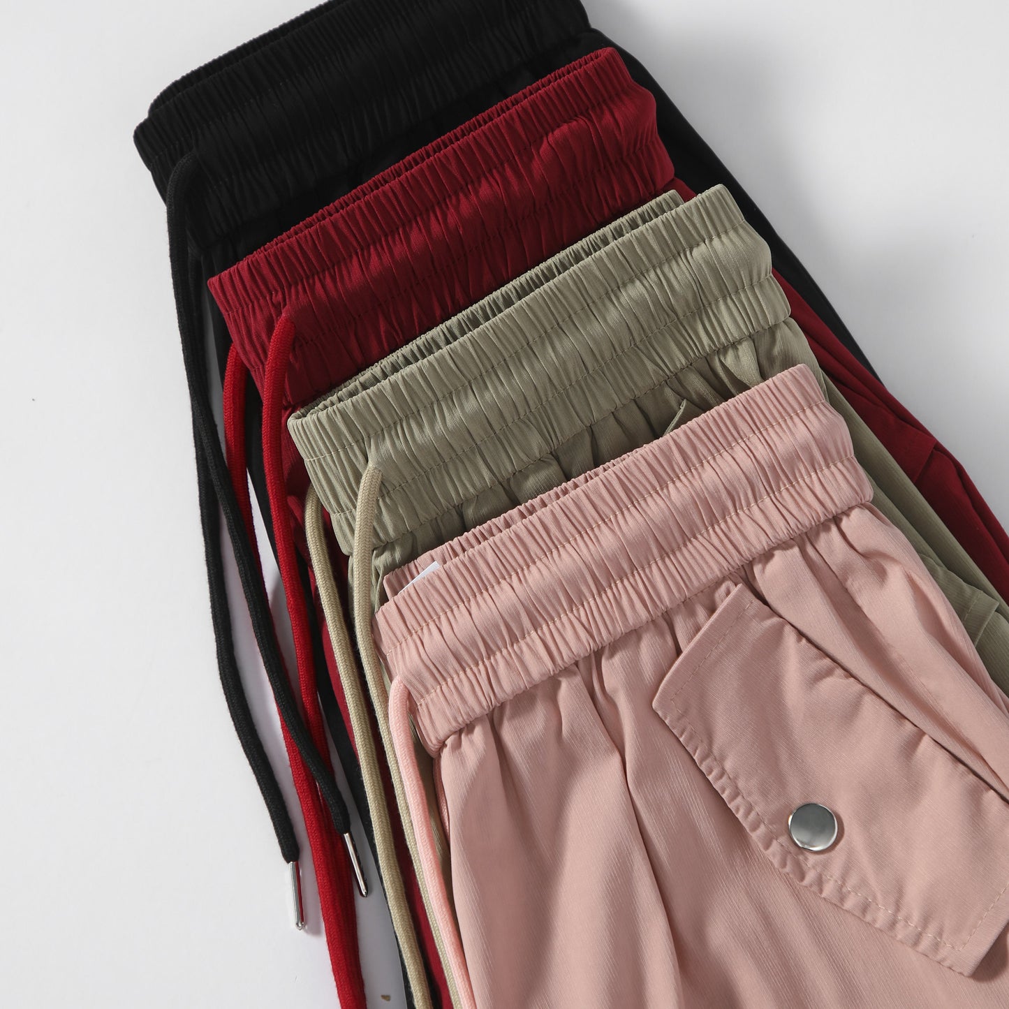 Pantalon cargo polyvalent à taille haute, style urbain, séchage rapide