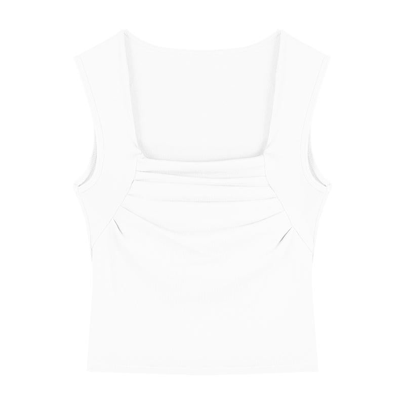 Ribbed Slim-Fit Chest Enhancing Tank Top