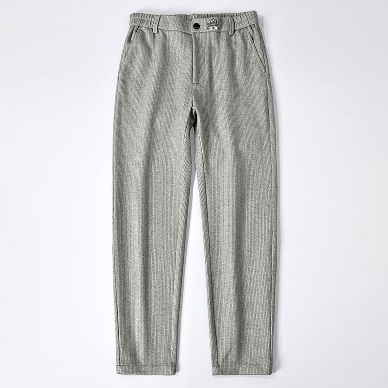 Pantalones rectos de cintura elástica versátiles con ajuste holgado y cónico, estampado de elefantes pequeños.