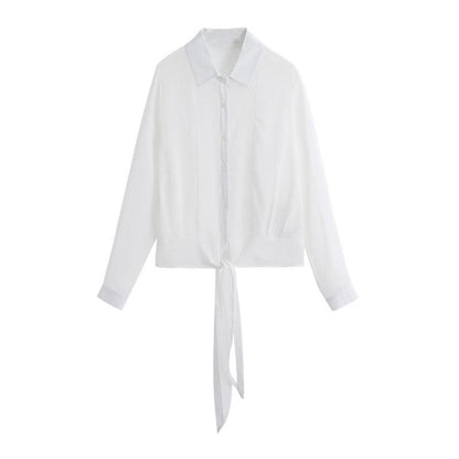 Elegantes, vielseitiges, schlankes Hemd mit verstellbaren Bändern und Sonnenschutz