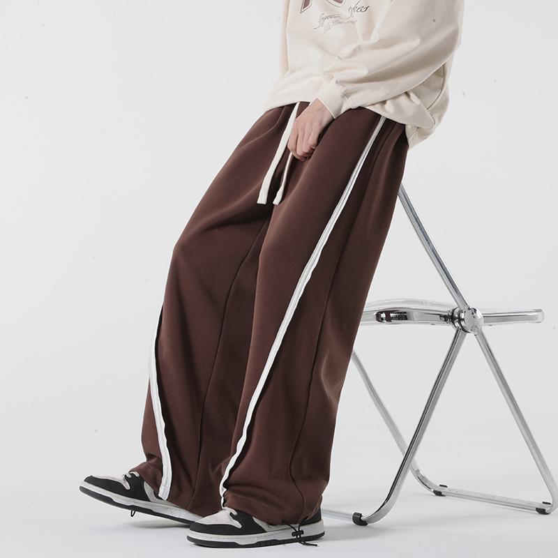 Pantalon de survêtement tricoté avec cordon de serrage et coupe fuselée