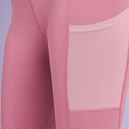 Yoga Quick-Drying Fitness Pocket Sportswear Suit Mesh Sports Set