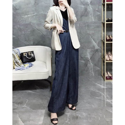 Denim Overalls Slimming Casual Chic Thin Jeans