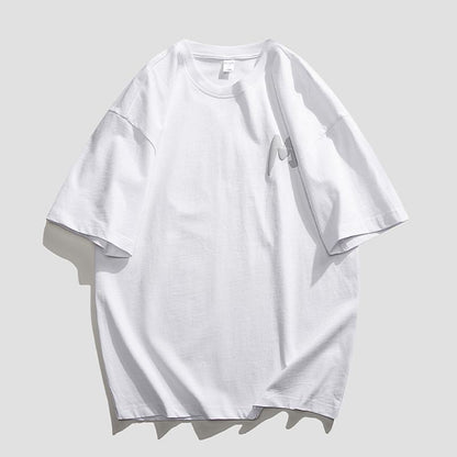 Men's T-Shirt Round Neck Soft Versatile Short Sleeve Tee