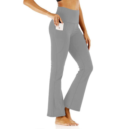 Pantalones deportivos ajustados de yoga de cintura alta y elasticidad para correr y hacer ejercicio