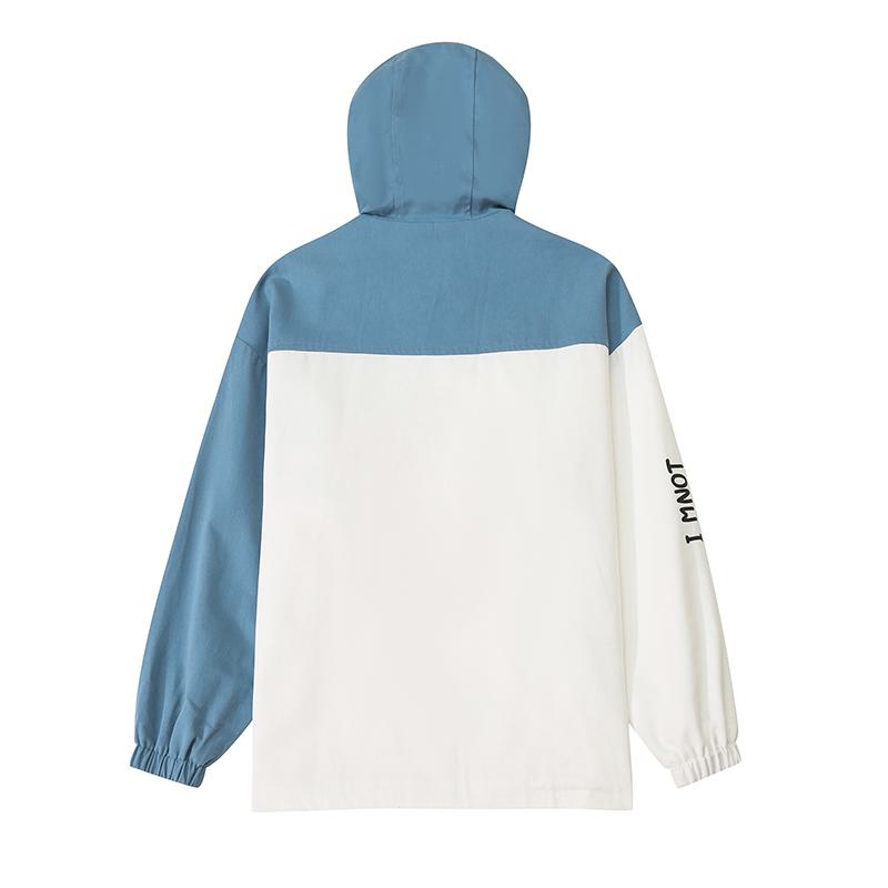 Printed Loose Fit Harajuku Style Cute Raincoat Hooded Jacket