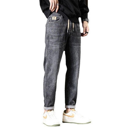 Harem Slim-Fit Straight Casual Fashion Trendy Mid-Waist Loose Fit Jeans
