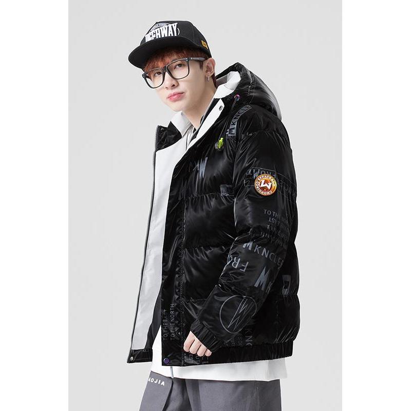 Trendy Cold-Resistant Hooded Down Jacket