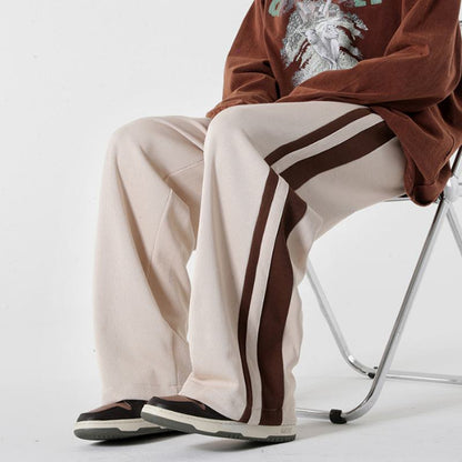 Pantalon de sport ample en tricot tendance et polyvalent