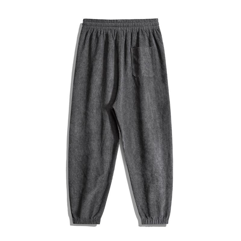 Straight Trendy Knitted Tapered Sports Loose Fit Sweatpant