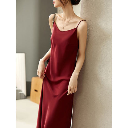 Cami Exquisite Versatile French Style Solid Slimming Dress