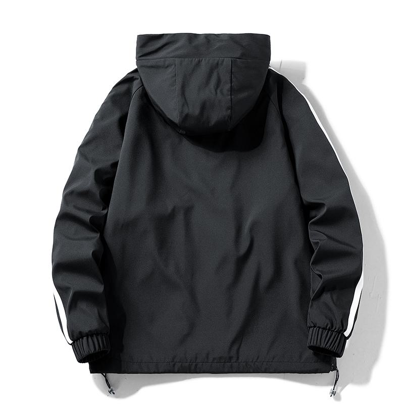 Slim-Fit Casual Raincoat Hooded Jacket