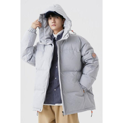 White Duck Down Cold-Resistant Thickened Hooded Down Jacket