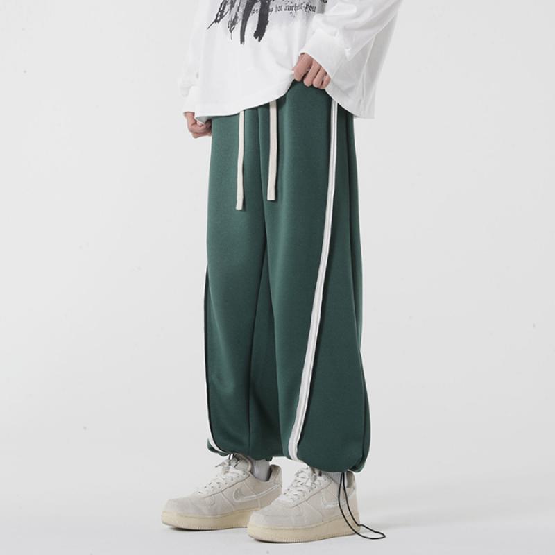 Pantalon de survêtement tricoté avec cordon de serrage et coupe fuselée