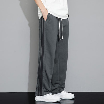 Trendy Floor-Length Versatile Draping Straight Pants Loose Fit Pants