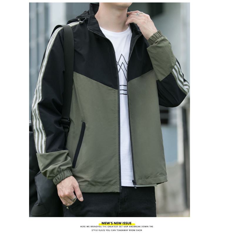 Casual 2 in 1 Loose Fit Stand-Up Collar Jacket