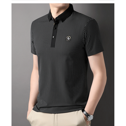 Camisa de polo elegante y casual de manga corta premium para negocios