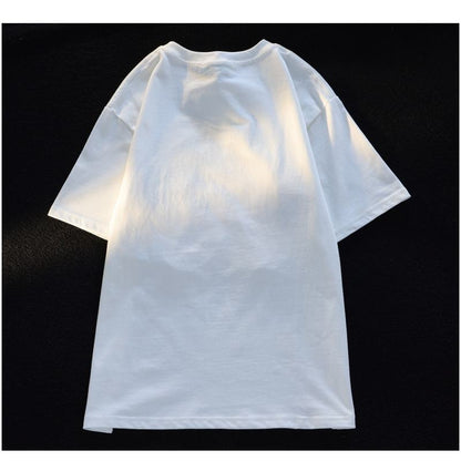 純綿の短袖ティーシャツ、ストライプ柄で、密織り植物ベルベットパッケージ。