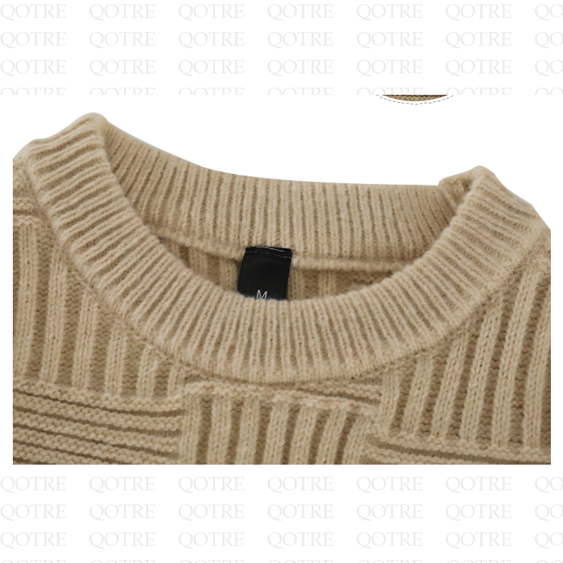 Casual Loose Fit Simplicity Round Neck Knitted Sweater