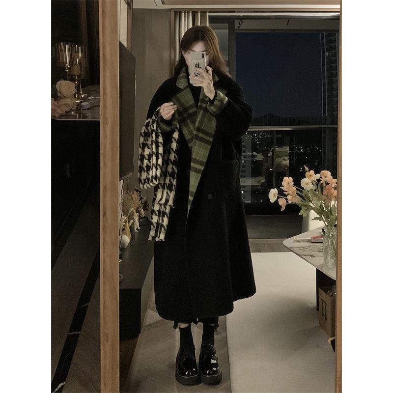 Full-Length Loose Fit Reversible Retro Thickened Overcoat