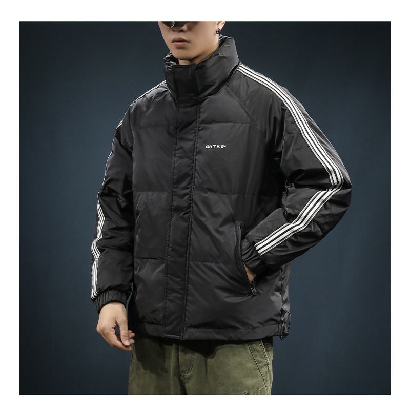 White Duck Down Stand-Up Collar Down Jacket