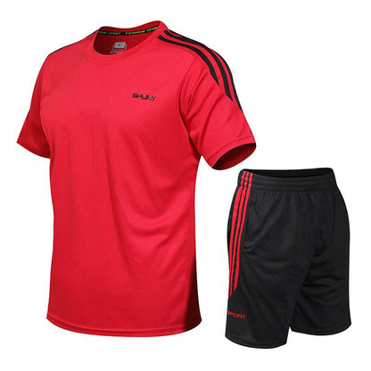 Conjunto de ropa deportiva capaz para correr y hacer ejercicio físico de manera casual.