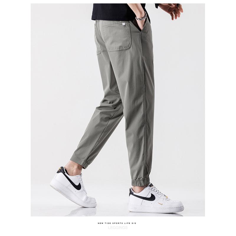 Slim-Fit Straight Casual Trendy Pants