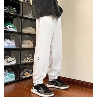 Casual Drawstring Tapered Loose Fit Knitted Sweatpant